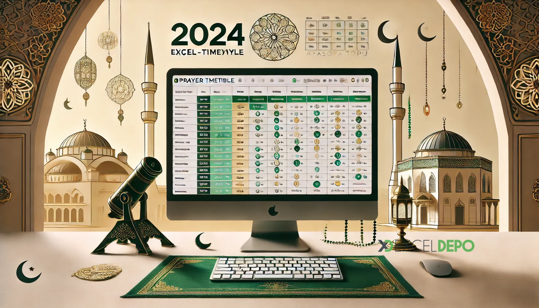 2024 Excel İmsakiye