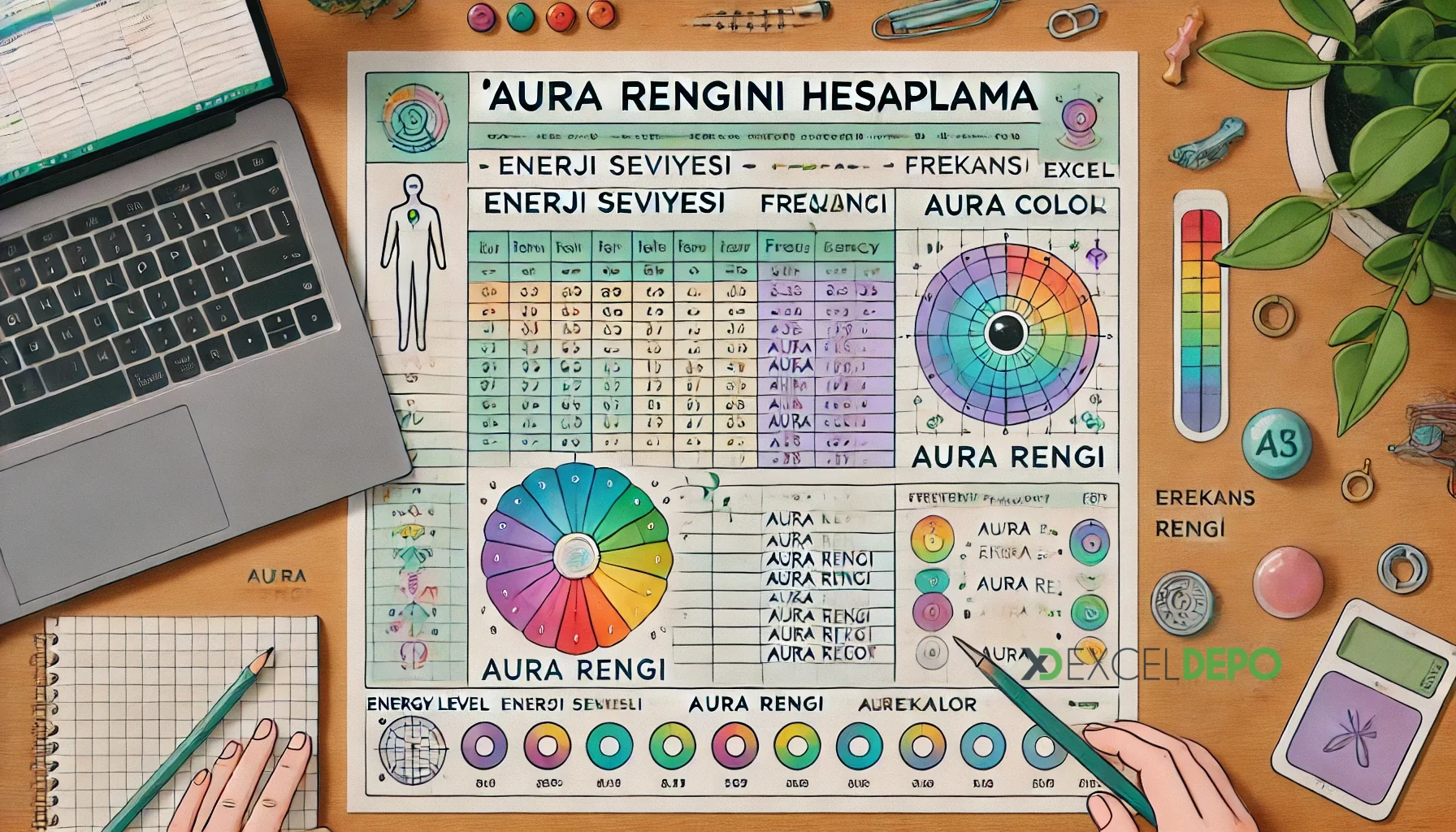 Aura Rengini Hesaplama